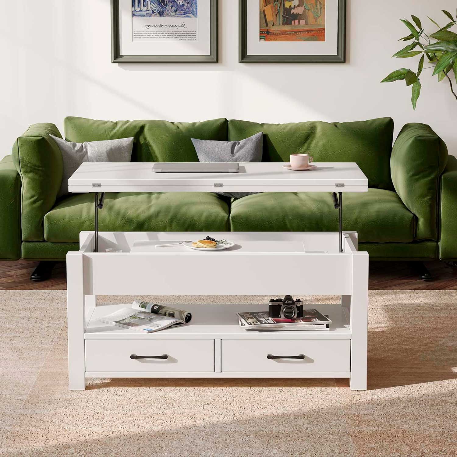 Mesa de centro elevable y extensible de diseño