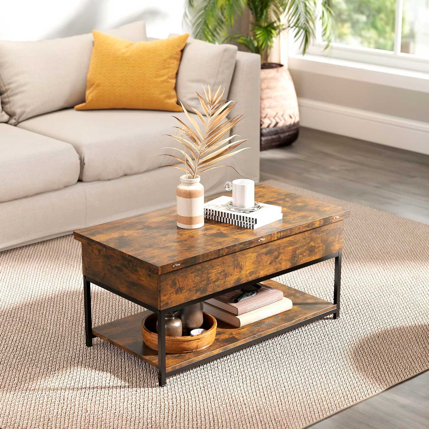 Mesa de centro elevable y extensible barata